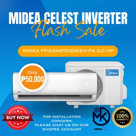 3.0HP CELEST Split Type Air Conditioner .